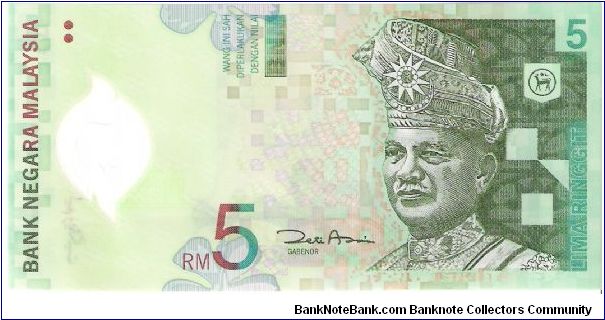 5 ringgit; 2004

Polymer note. Banknote