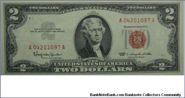 $2 United States Note
Granahan/Dillon Banknote
