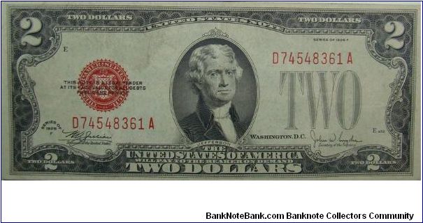 1928F United States Note
Julian/Snyder Banknote