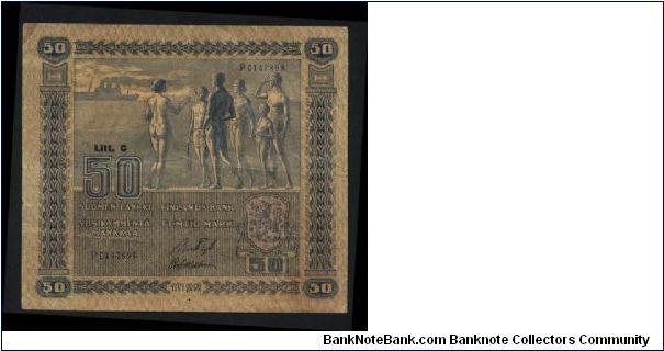 50 Markkaa issued 1922 Banknote