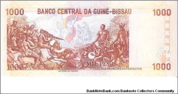 Banknote from Guinea-Bissau year 1993