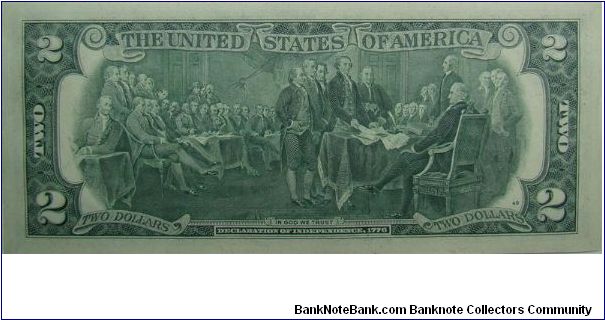 Banknote from USA year 1976