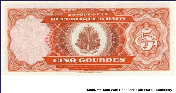 Banknote from Haiti year 1989