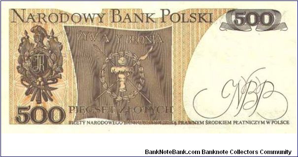 Banknote from Poland year 1982