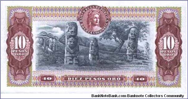 Banknote from Colombia year 1980