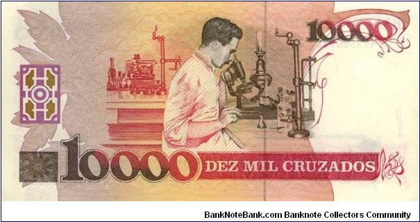 Banknote from Brazil year 1989