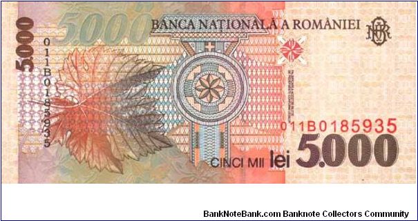 Banknote from Romania year 1998