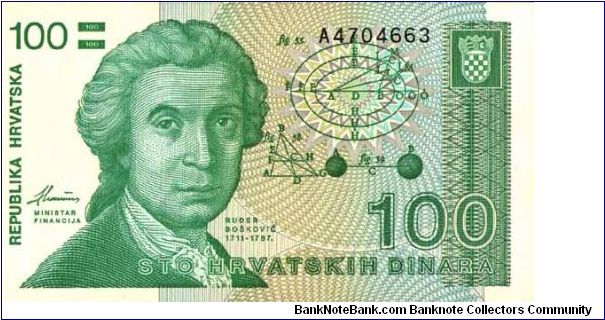 100 Dinar Banknote