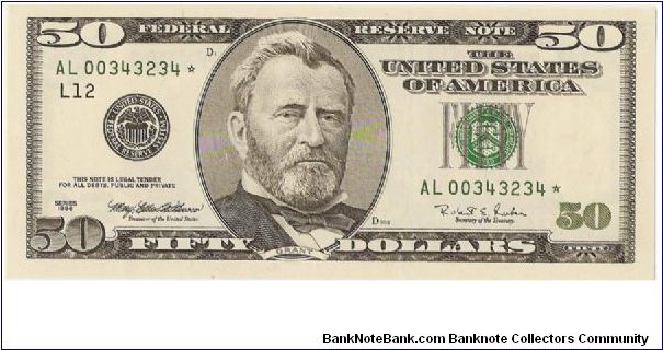 50 Dollars, StarNote Banknote