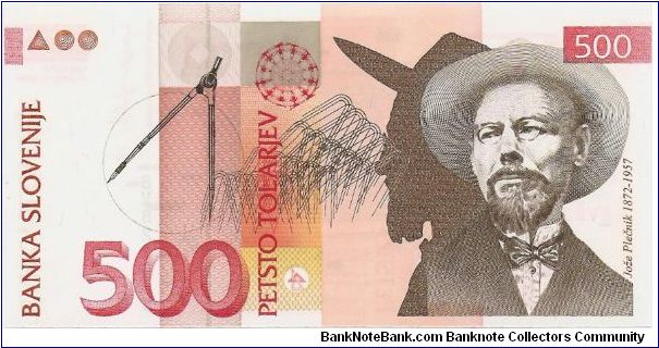 500 Tolarjev Banknote