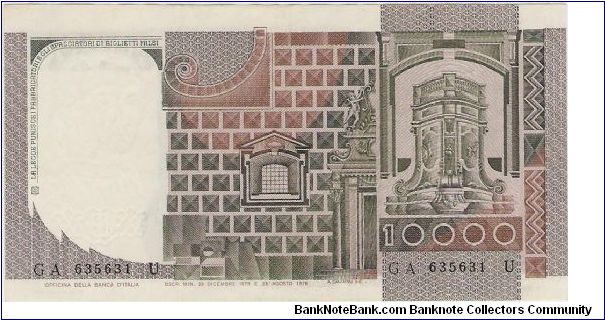 Banknote from Italy year 1978