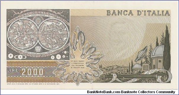 Banknote from Italy year 1976