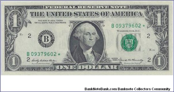 1969 $1 Federal Reserve Star Note Banknote