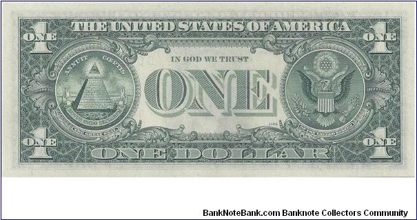 Banknote from USA year 1969