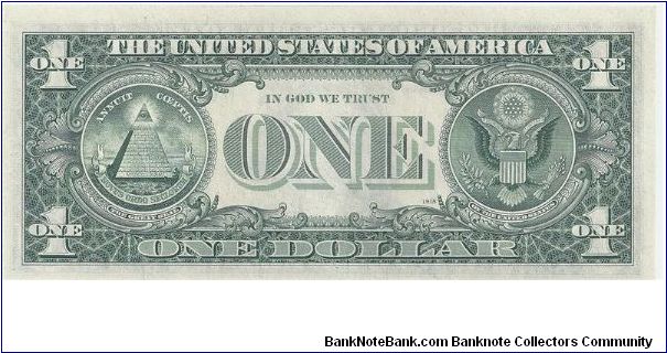 Banknote from USA year 1974