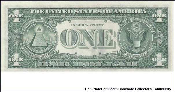 Banknote from USA year 1974