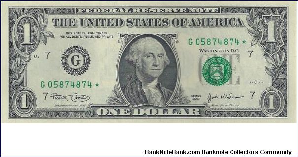 Banknote from USA year 2003