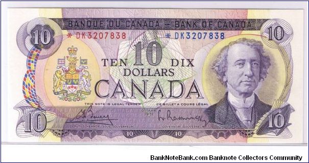 Candian ** note
$10 1971 Banknote
