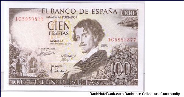 SPAIN- 100 PESETAS Banknote