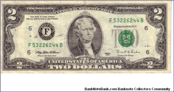 2$ Banknote
