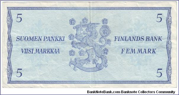 Banknote from Finland year 1963