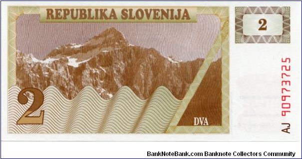 Banknote from Slovenia year 1990