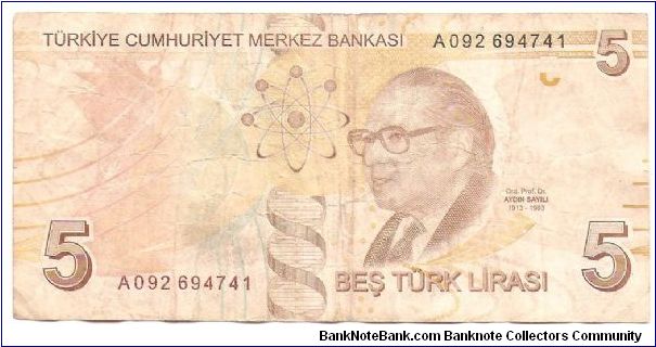 Banknote from Turkey year 2009