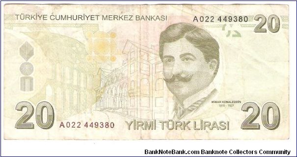 Banknote from Turkey year 2009