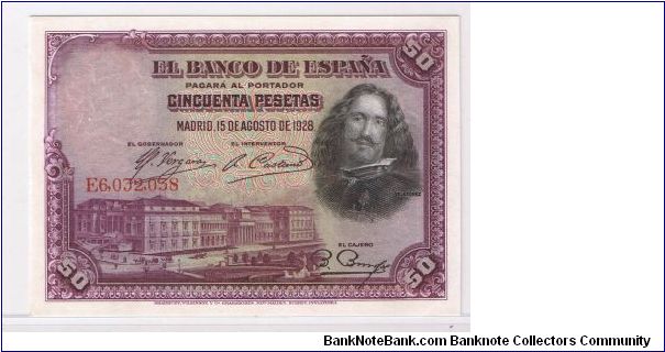 SPAIN 50PESETAS Banknote