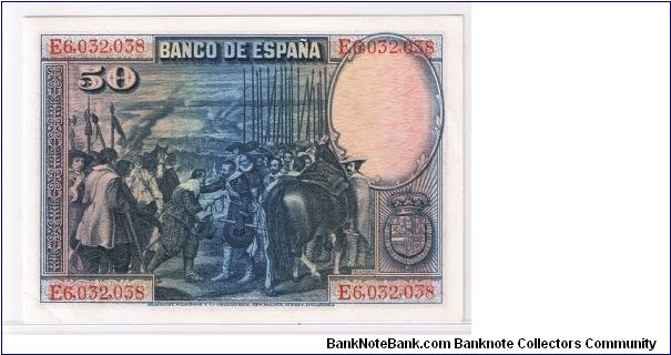 Banknote from Spain year 1928