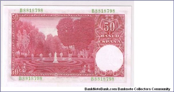 Banknote from Spain year 1951