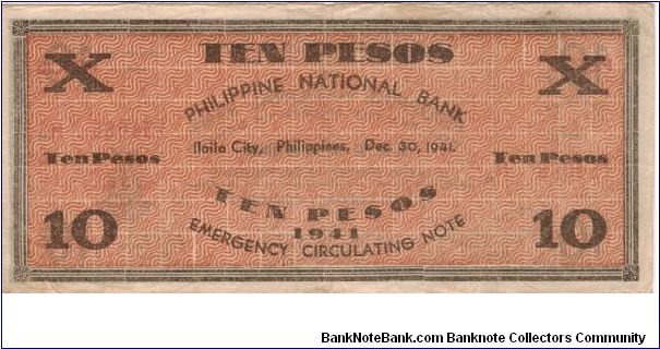 Banknote from Philippines year 1941