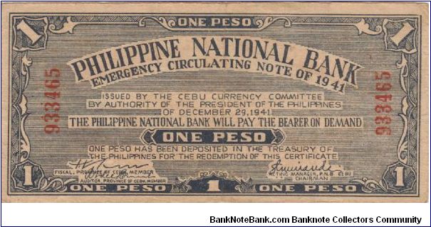 Banknote from Philippines year 1941