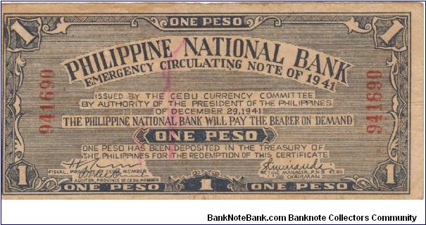 Banknote from Philippines year 1941