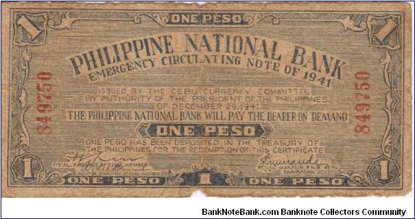 Banknote from Philippines year 1941