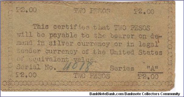 Banknote from Philippines year 1943