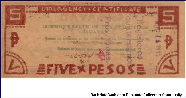 Banknote from Philippines year 1942