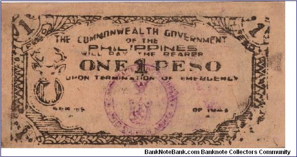 Banknote from Philippines year 1943