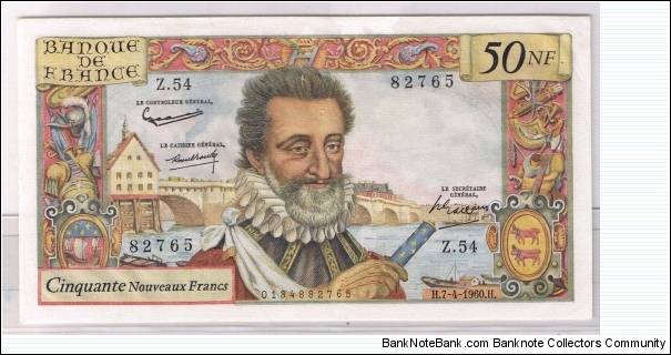 FRANCE 50FR 1960
HENRY VI Banknote