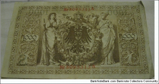 Banknote from Germany year 1910