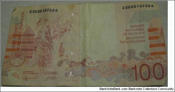 Banknote from Belgium year 1995