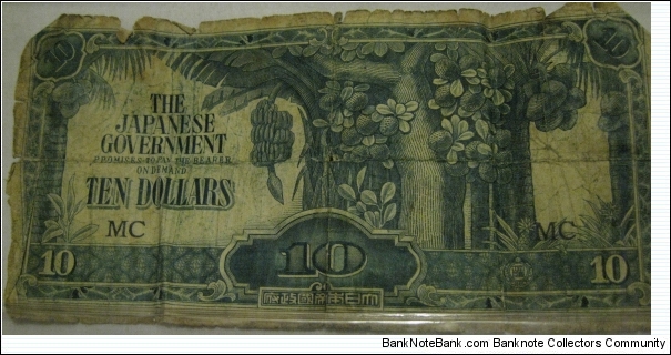 10 dollers note issued for use in Malaya, North Borneo, Sarawak and Brunei Banknote