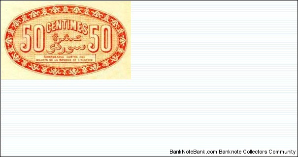 Banknote from Algeria year 1915