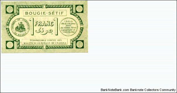 Banknote from Algeria year 1915