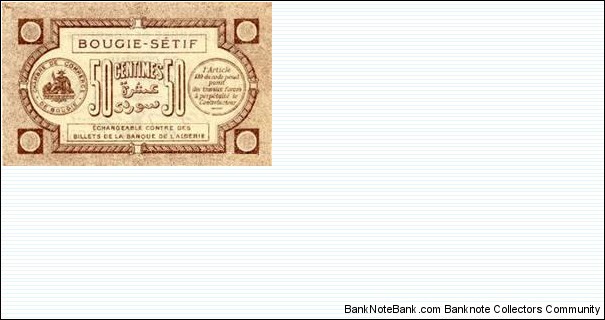 Banknote from Algeria year 1915