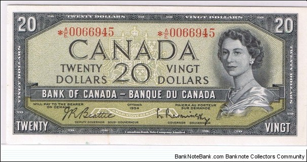 Canada * star note $20 Banknote