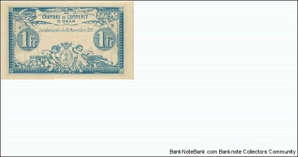 Banknote from Algeria year 1915