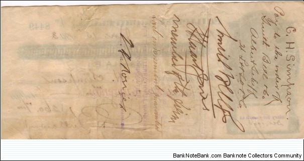 Banknote from Philippines year 1903