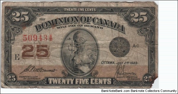 25 Cents Fractional Note Banknote