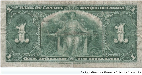 Banknote from Canada year 1937